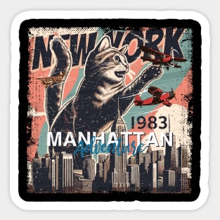 Manhattan Memories: Exploring the Essence of New York in 1983 Sticker